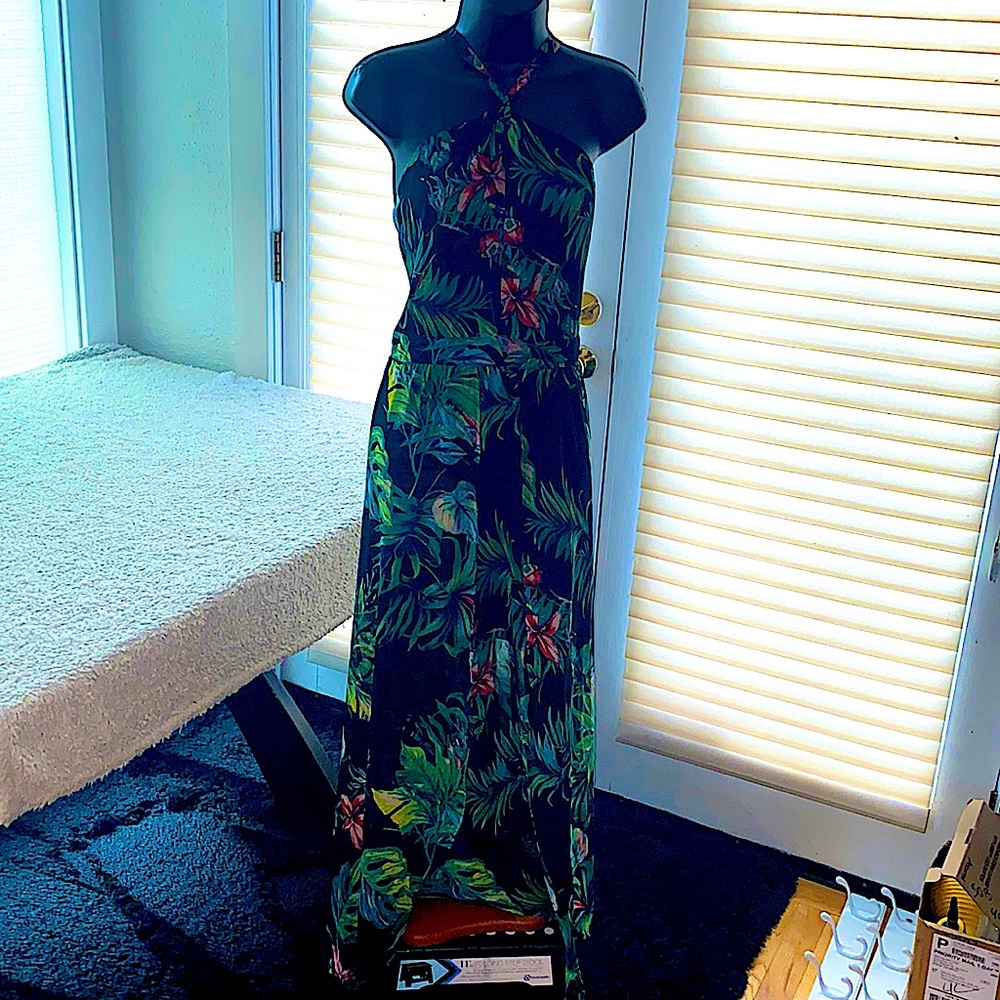 The Room tropical print maxi dress